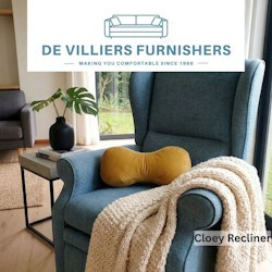 FREE Neck Support Cushion when De Villiers Furnishers makes your new recliner before July ends!