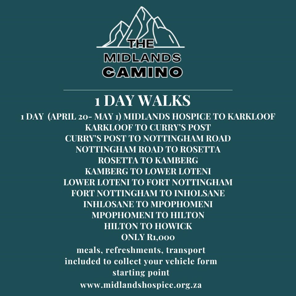 the midlands camino 1 day routes