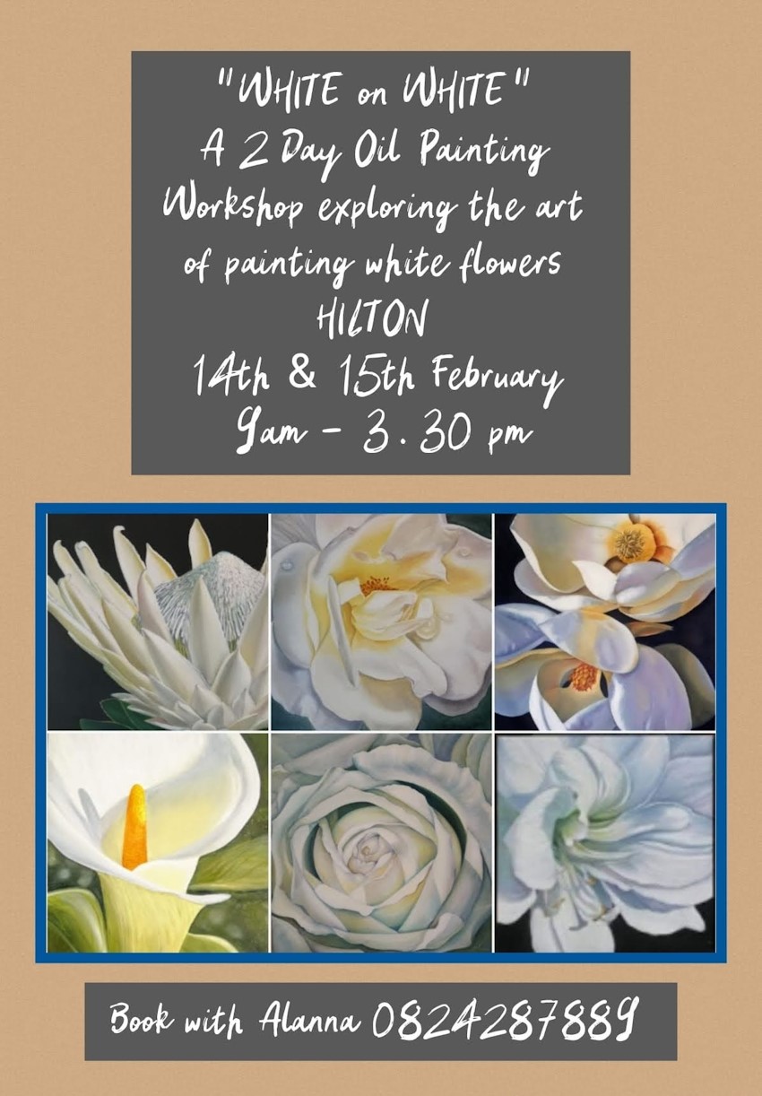 white on white oil paint workshop