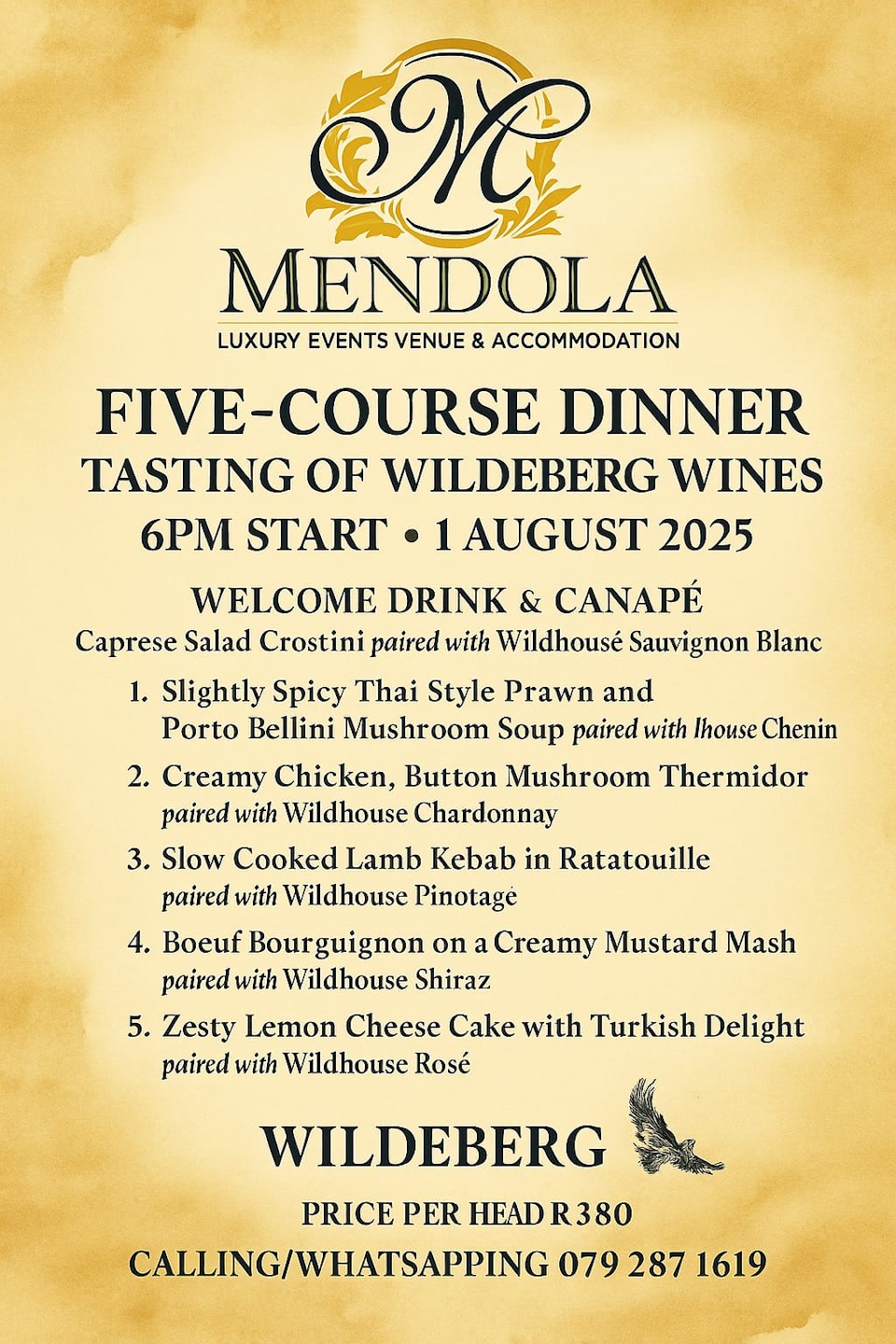1 aug mendola wine pairing