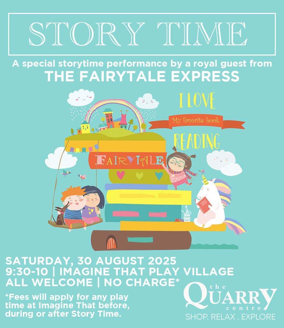 30 august quarry story time