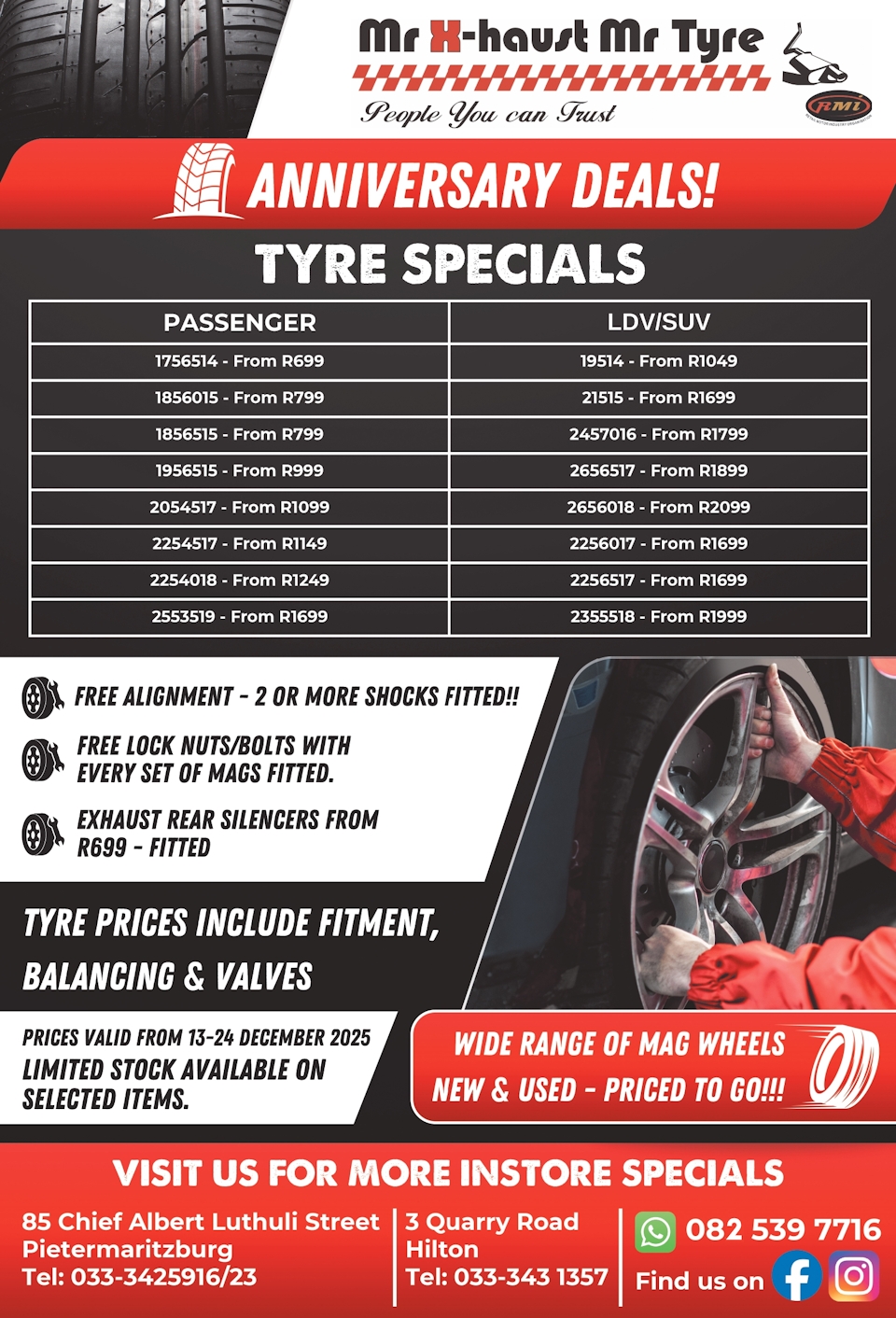 MR EXHAUST MR TYRE D2