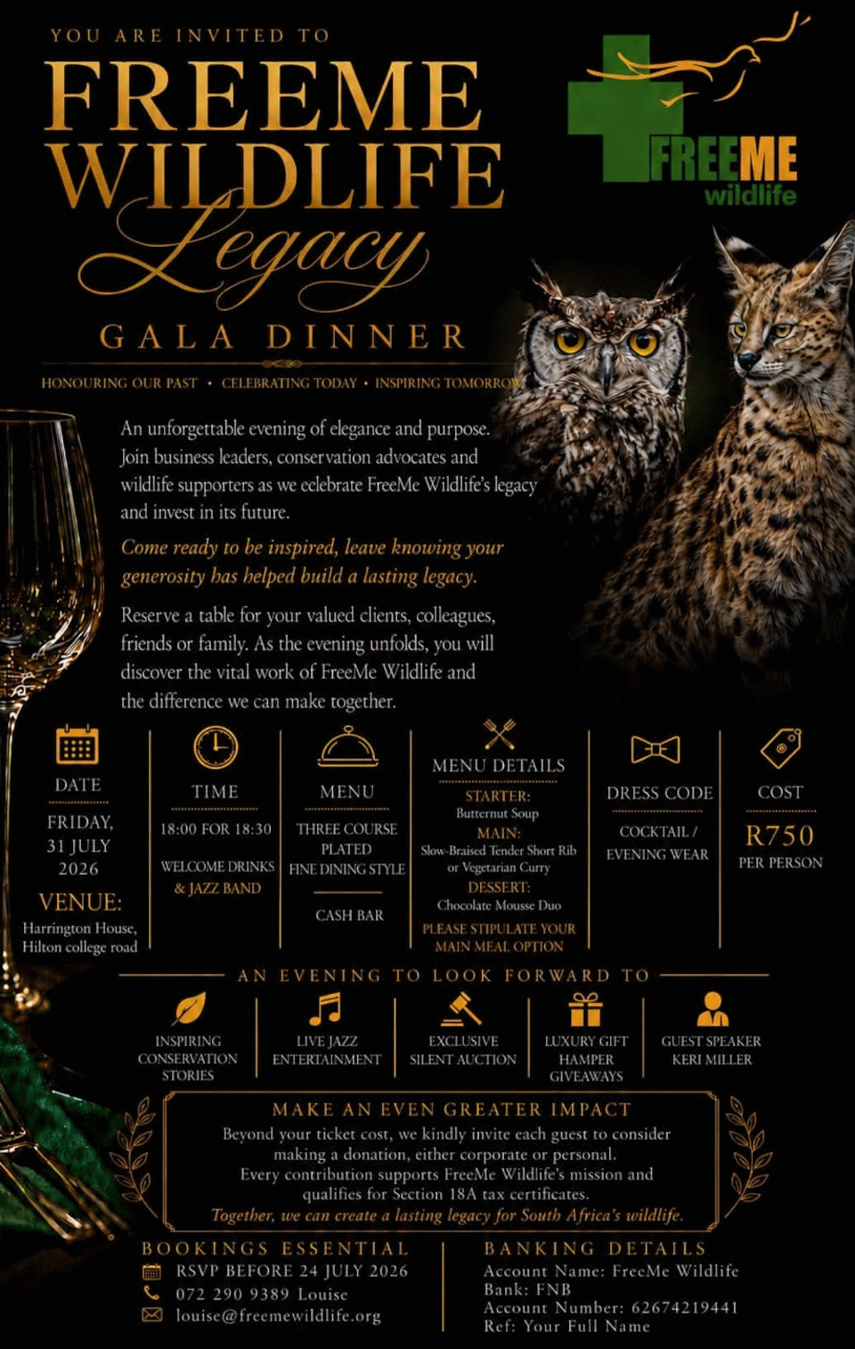 24 july freeme dinner