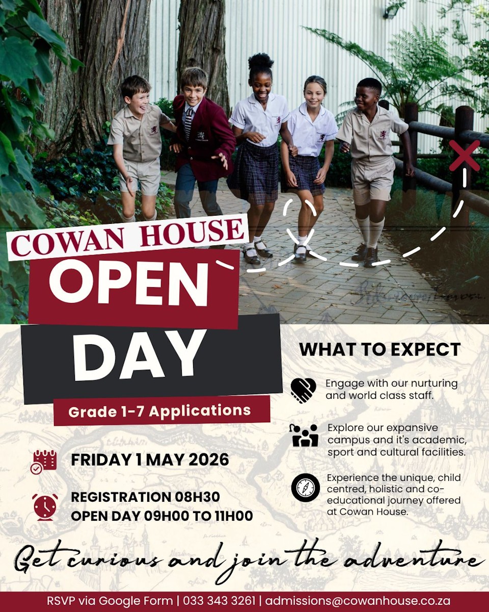 cowan house open day 1 may