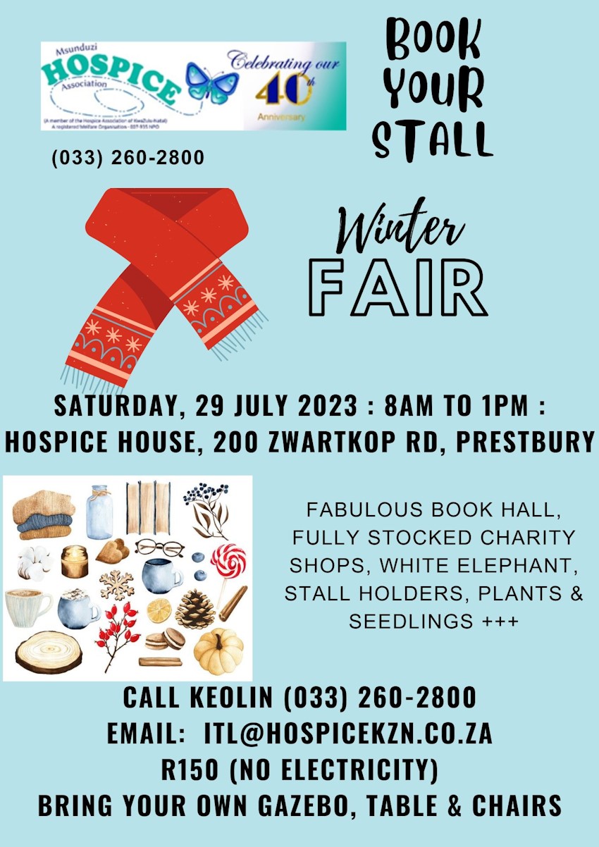 29 july hilton pmb hospice fair