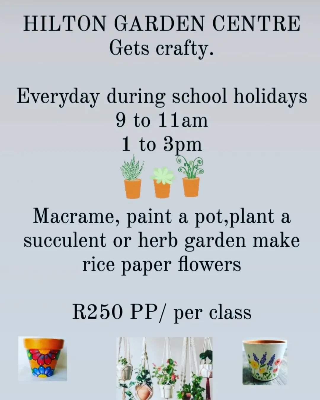 hilton garden centre crafts