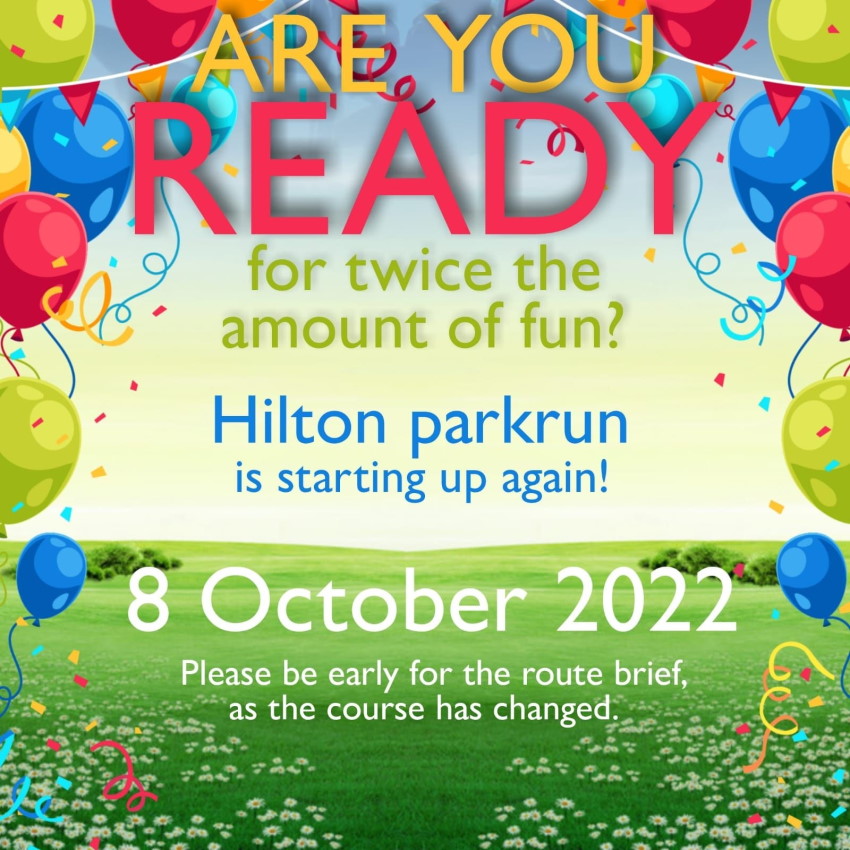 hilton parkrun 8 october 2022