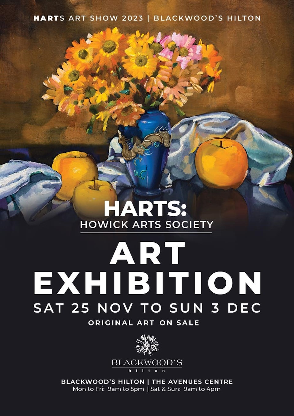25 nov to 3 dec harts at blackwoods