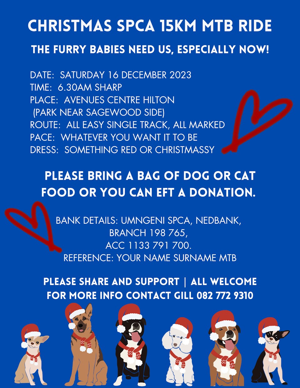 CHRISTMAS SPCA 15KM MTB RIDE 2023 event