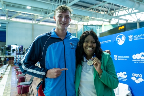 Pieter Coetzee with Deputy Minister Mafu