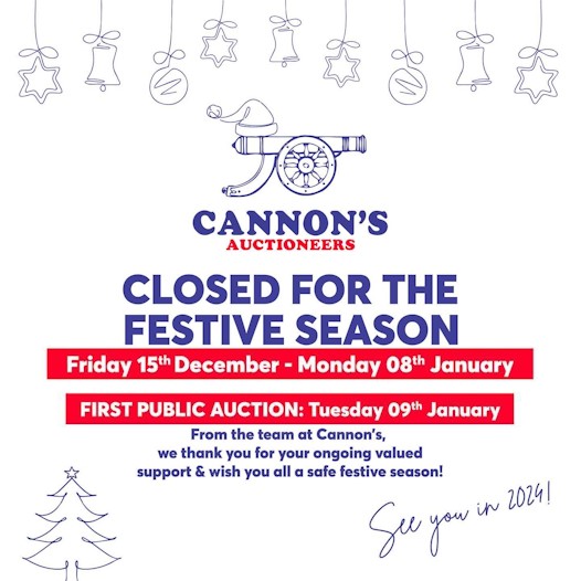 cannons auctioneers dec 2023