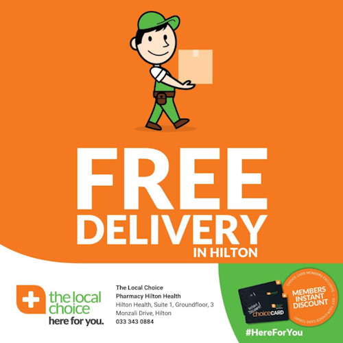 free delivery in hilton the local choice cover
