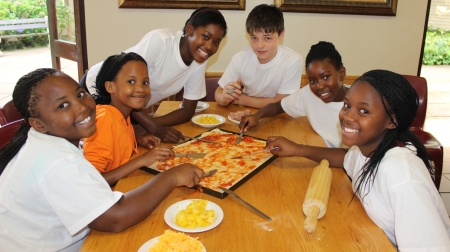 cowan house boarders pizza making