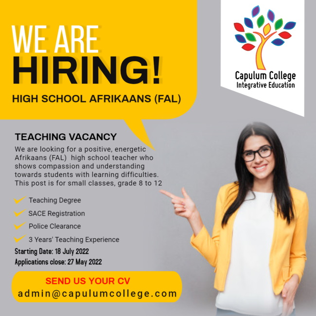 capulum vacancy may 2022