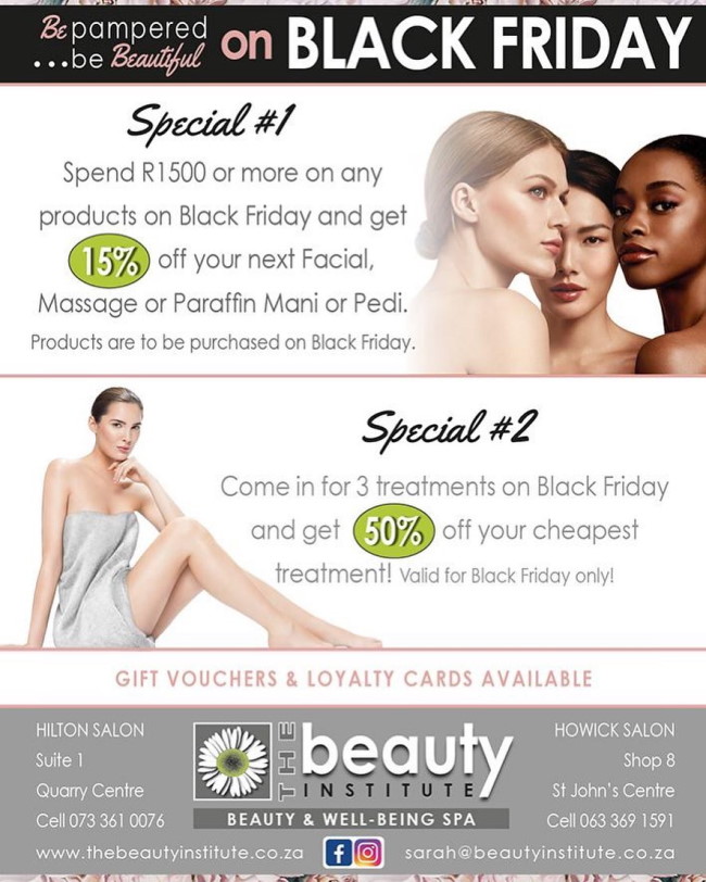 the beauty institute Black Friday