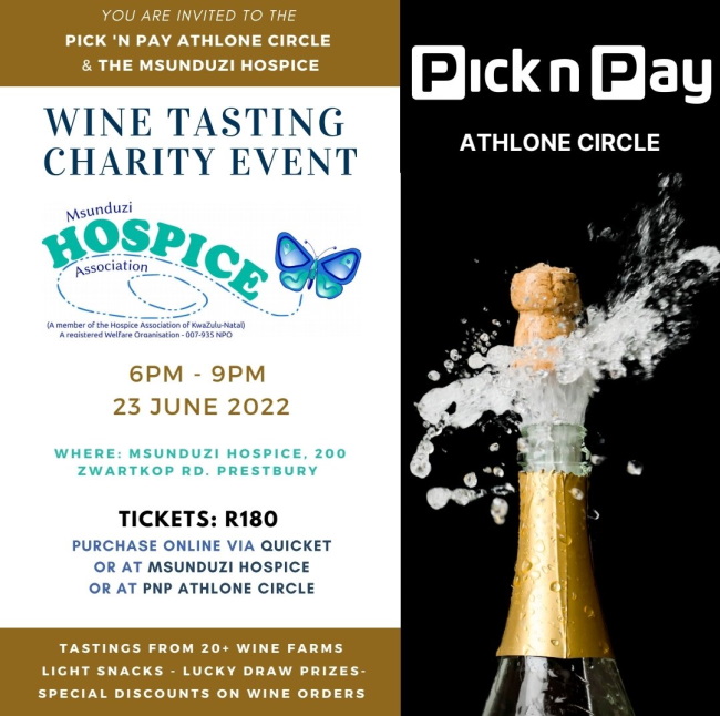 wine tasting msunduzi hospice