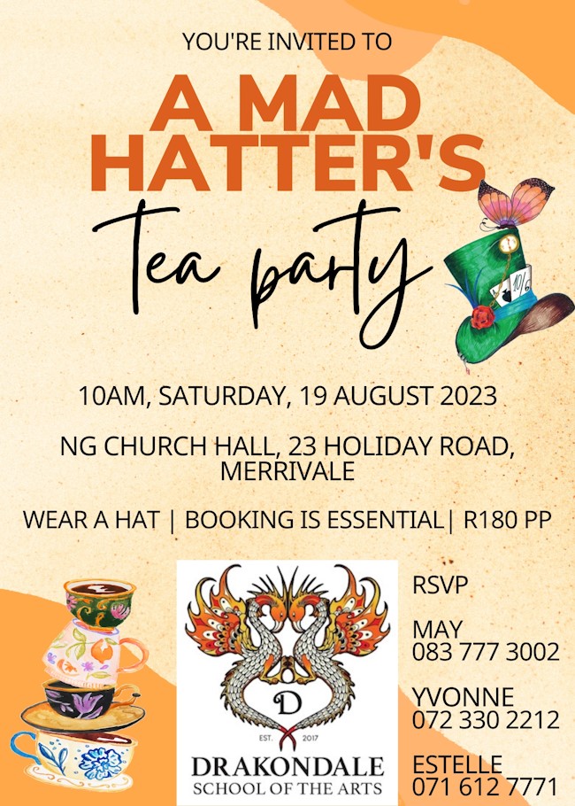 mad hatters tea party drakondale school of the arts