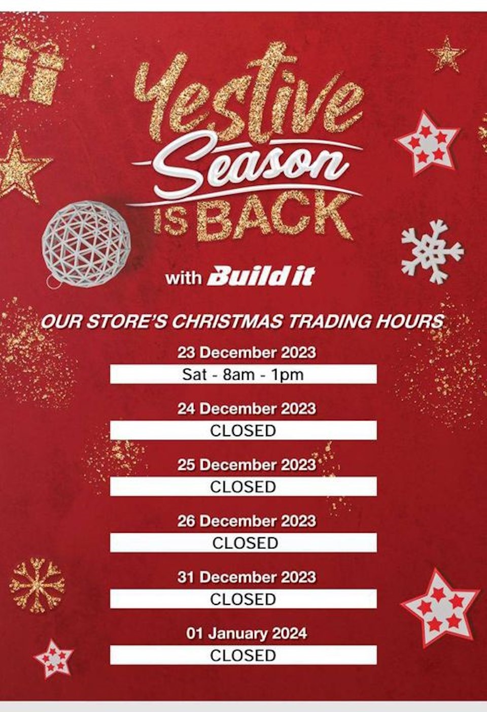 hilton village build it dec 2023